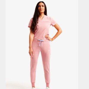 FULL SET - Lago Blush Diamond Scrub Top & Sigrid Bottoms